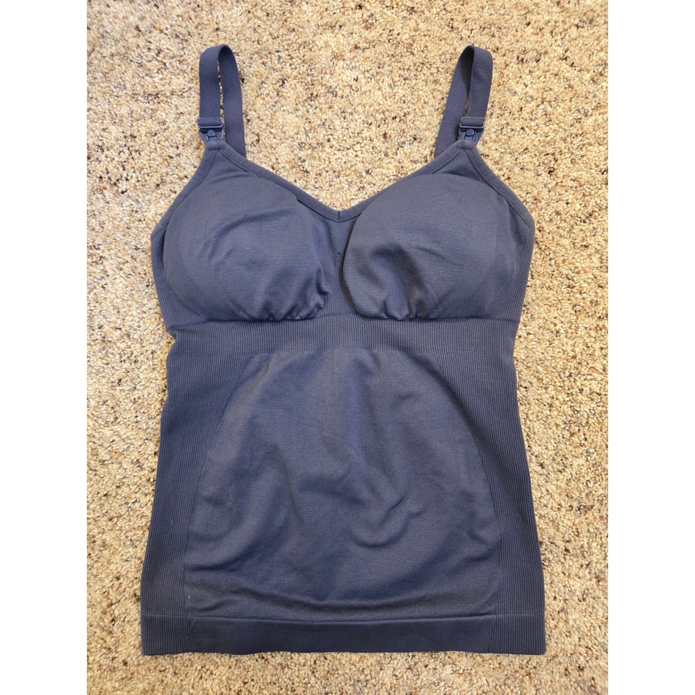 Knix Seamless Nursing Cami Built-In Bra Dark Gray Women's Medium